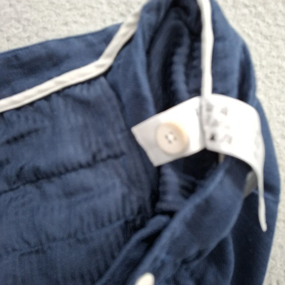 Porter & Ash Pants Mens 34x29 Linen Chino Navy Slim Fit Washable Preppy Beach